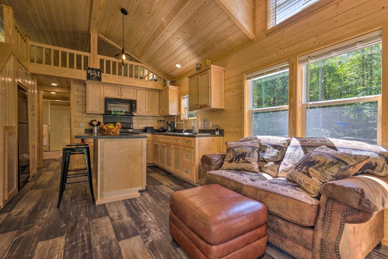 Quaint Mtn Cabin Tiny Living Near Big Adventure Brevard Extérieur photo